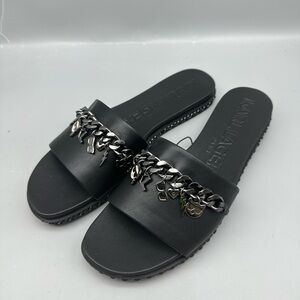 💗 Karl Lagerfeld Paris Basia Charm Slide Sandals – Size 10